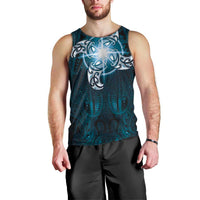 New Zealand Matariki Waita Men Tank Top Maori Moko Dark Blue Galaxy LT05 - Polynesian Pride