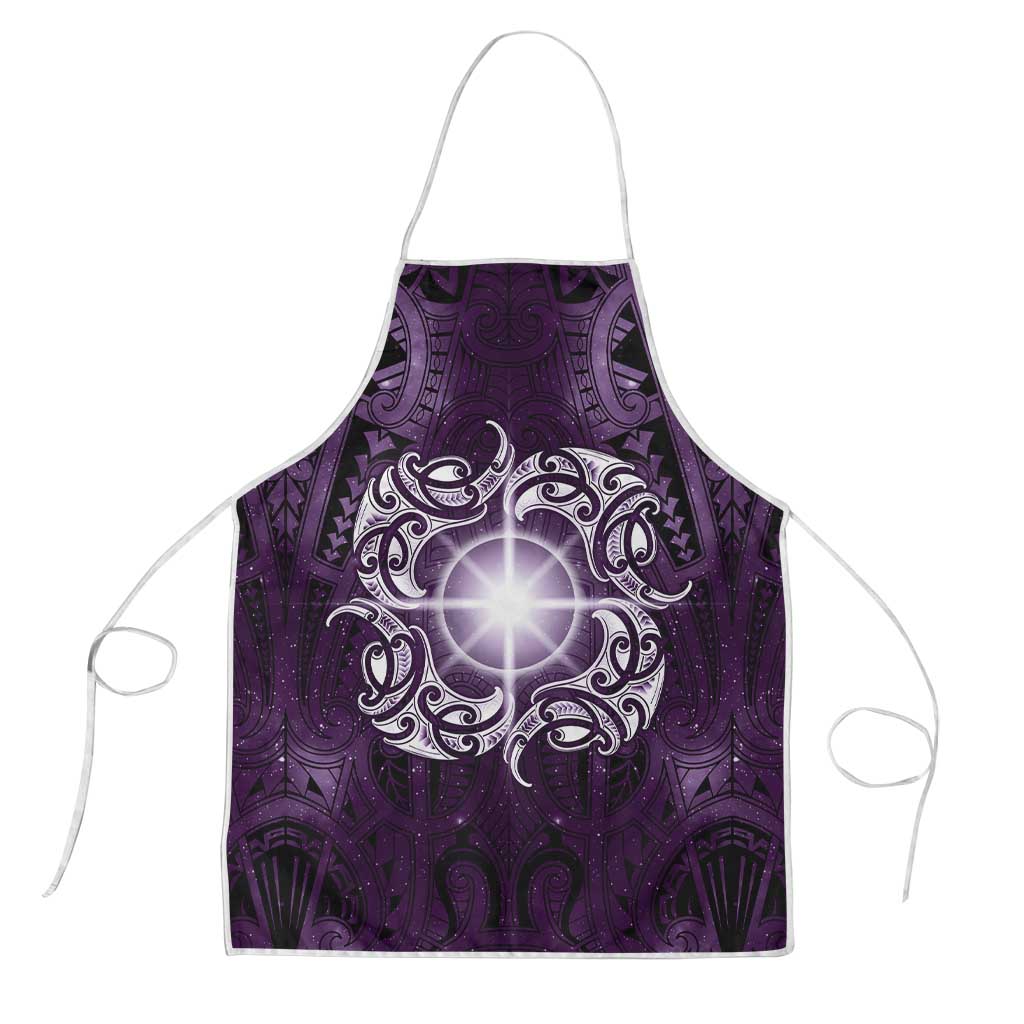 New Zealand Matariki Waipunarangi Apron Maori Moko Purple Galaxy
