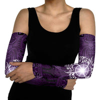 New Zealand Matariki Waipunarangi Arm Sleeves Maori Moko Purple Galaxy LT05 - Polynesian Pride
