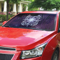 New Zealand Matariki Waipunarangi Auto Sun Shade Maori Moko Purple Galaxy