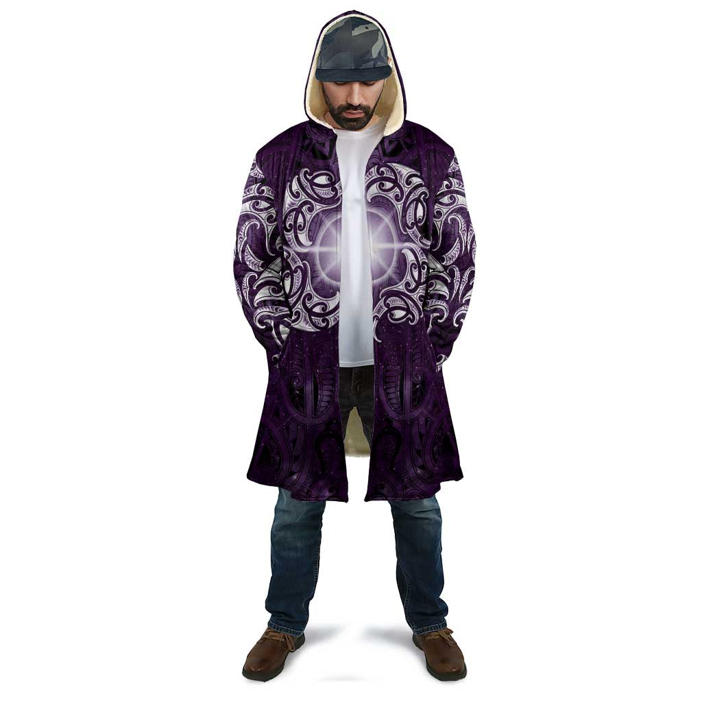 New Zealand Matariki Waipunarangi Cloak Maori Moko Purple Galaxy LT05 - Polynesian Pride