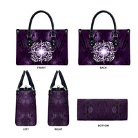 New Zealand Matariki Waipunarangi Leather Bag Maori Moko Purple Galaxy LT05 - Polynesian Pride