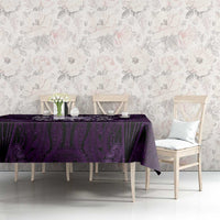 New Zealand Matariki Waipunarangi Tablecloth Maori Moko Purple Galaxy