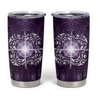 New Zealand Matariki Waipunarangi Tumbler Cup Maori Moko Purple Galaxy LT05 Purple - Polynesian Pride