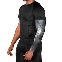 New Zealand Matariki Ururangi Arm Sleeves Maori Moko Grey Galaxy