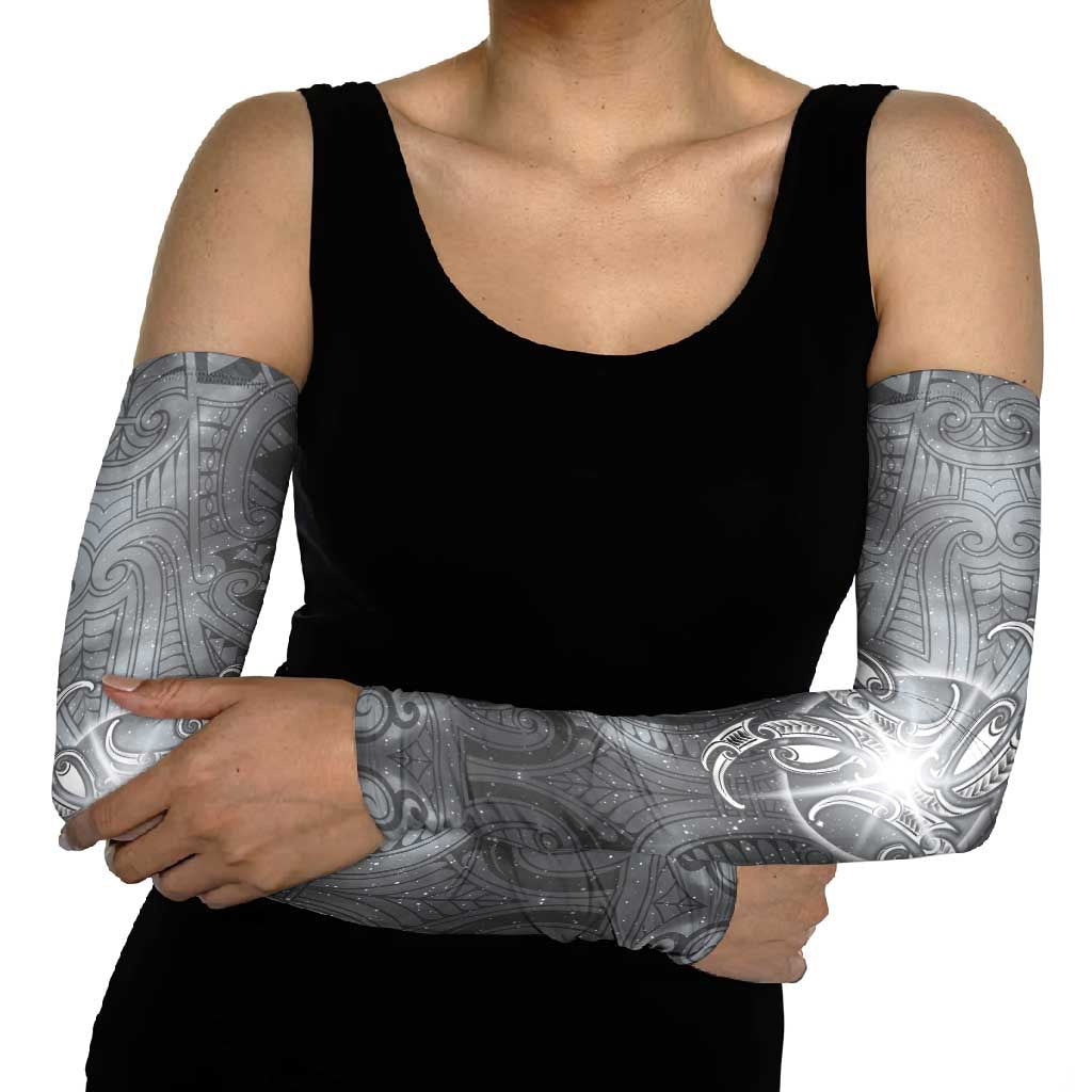 New Zealand Matariki Ururangi Arm Sleeves Maori Moko Grey Galaxy