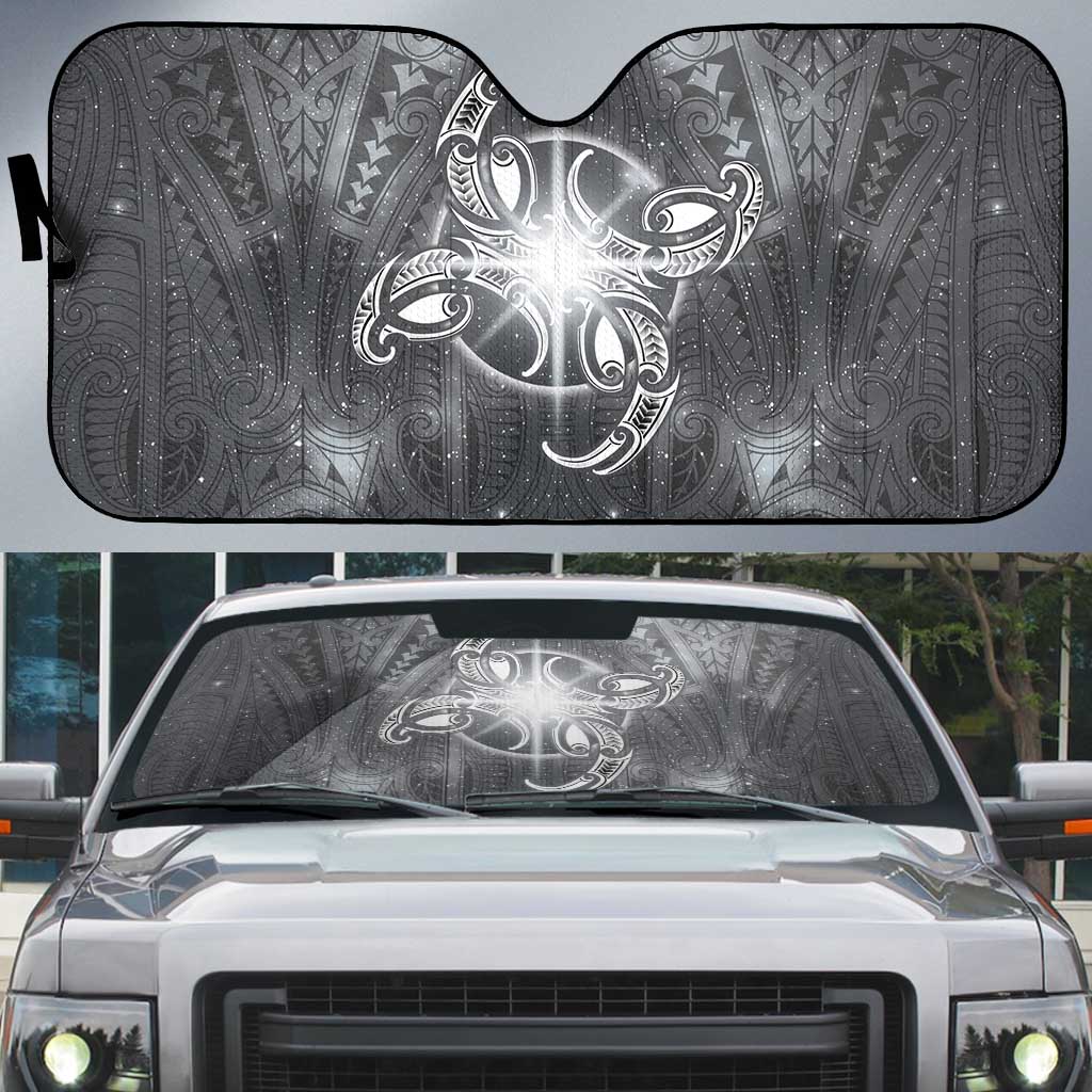 New Zealand Matariki Ururangi Auto Sun Shade Maori Moko Grey Galaxy