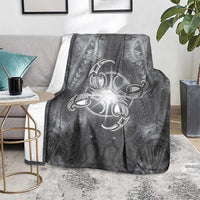 New Zealand Matariki Ururangi Blanket Maori Moko Grey Galaxy