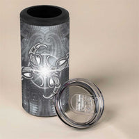 New Zealand Matariki Ururangi 4 in 1 Can Cooler Tumbler Maori Moko Grey Galaxy LT05 - Polynesian Pride