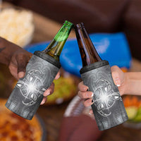 New Zealand Matariki Ururangi 4 in 1 Can Cooler Tumbler Maori Moko Grey Galaxy LT05 - Polynesian Pride