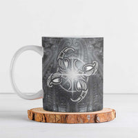 New Zealand Matariki Ururangi Ceramic Mug Maori Moko Grey Galaxy LT05 Grey - Polynesian Pride