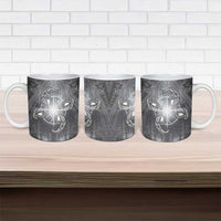 New Zealand Matariki Ururangi Ceramic Mug Maori Moko Grey Galaxy LT05 - Polynesian Pride