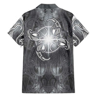 New Zealand Matariki Ururangi Family Matching Tank Maxi Dress and Hawaiian Shirt Maori Moko Grey Galaxy LT05 - Polynesian Pride