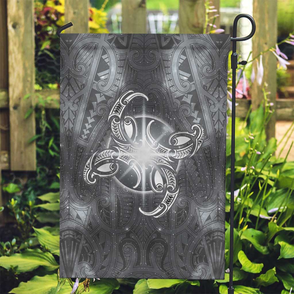 New Zealand Matariki Ururangi Garden Flag Maori Moko Grey Galaxy
