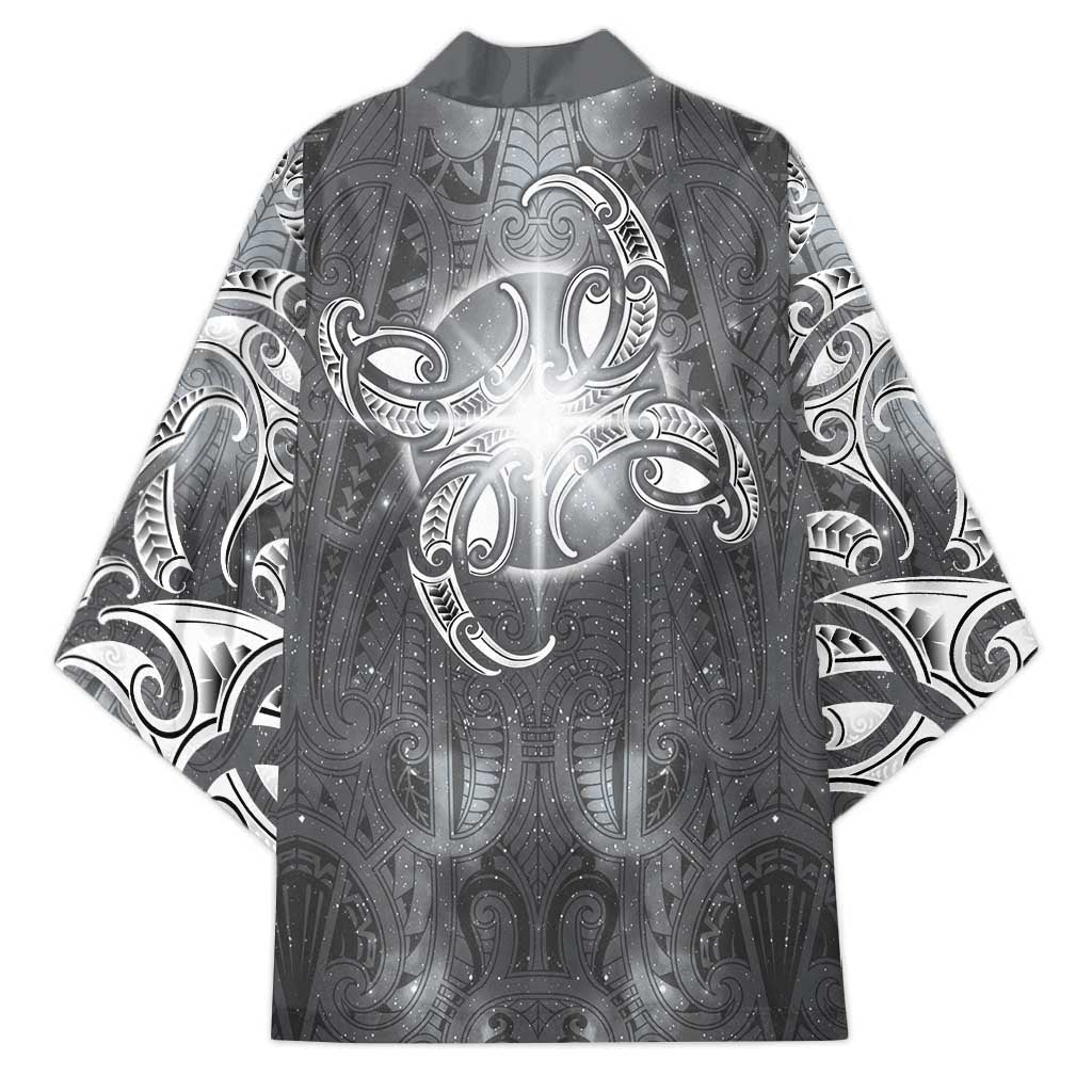 New Zealand Matariki Ururangi Kimono Maori Moko Grey Galaxy LT05 - Polynesian Pride