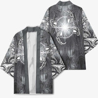 New Zealand Matariki Ururangi Kimono Maori Moko Grey Galaxy LT05 - Polynesian Pride