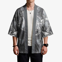 New Zealand Matariki Ururangi Kimono Maori Moko Grey Galaxy LT05 - Polynesian Pride