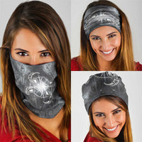 New Zealand Matariki Ururangi Neck Gaiter Maori Moko Grey Galaxy