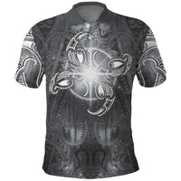 New Zealand Matariki Ururangi Polo Shirt Maori Moko Grey Galaxy LT05 Grey - Polynesian Pride