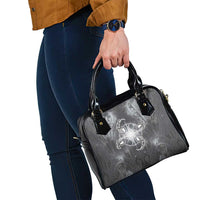 New Zealand Matariki Ururangi Shoulder Handbag Maori Moko Grey Galaxy LT05 - Polynesian Pride