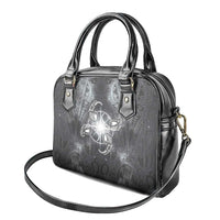 New Zealand Matariki Ururangi Shoulder Handbag Maori Moko Grey Galaxy LT05 - Polynesian Pride