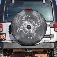 New Zealand Matariki Ururangi Spare Tire Cover Maori Moko Grey Galaxy LT05 Grey - Polynesian Pride