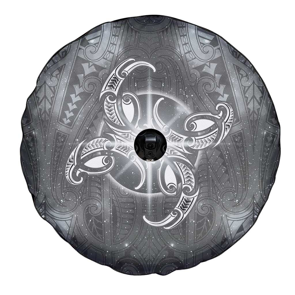 New Zealand Matariki Ururangi Spare Tire Cover Maori Moko Grey Galaxy LT05 - Polynesian Pride