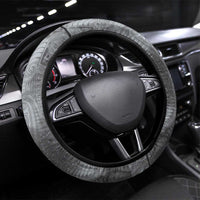 New Zealand Matariki Ururangi Steering Wheel Cover Maori Moko Grey Galaxy