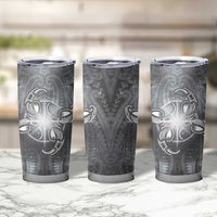 New Zealand Matariki Ururangi Tumbler Cup Maori Moko Grey Galaxy