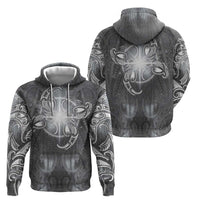 New Zealand Matariki Ururangi Zip Hoodie Maori Moko Grey Galaxy LT05 - Polynesian Pride