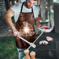 New Zealand Matariki Tupuanuku Apron Maori Moko Brown Galaxy