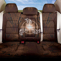 New Zealand Matariki Tupuanuku Back Car Seat Cover Maori Moko Brown Galaxy LT05 One Size Brown - Polynesian Pride