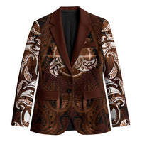 New Zealand Matariki Tupuanuku Blazer Maori Moko Brown Galaxy