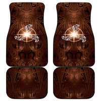 New Zealand Matariki Tupuanuku Car Mats Maori Moko Brown Galaxy LT05 - Polynesian Pride