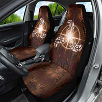 New Zealand Matariki Tupuanuku Car Seat Cover Maori Moko Brown Galaxy LT05 - Polynesian Pride