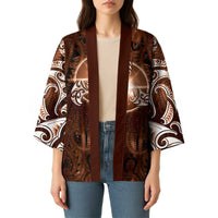 New Zealand Matariki Tupuanuku Kimono Maori Moko Brown Galaxy LT05 - Polynesian Pride