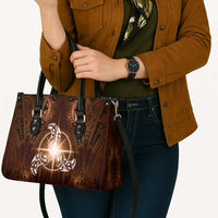 New Zealand Matariki Tupuanuku Leather Bag Maori Moko Brown Galaxy LT05 - Polynesian Pride