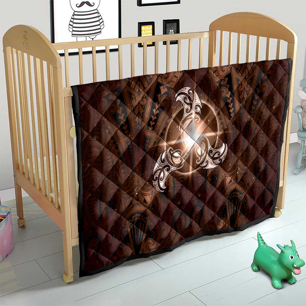 New Zealand Matariki Tupuanuku Quilt Maori Moko Brown Galaxy LT05 - Polynesian Pride