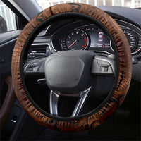 New Zealand Matariki Tupuanuku Steering Wheel Cover Maori Moko Brown Galaxy LT05 - Polynesian Pride