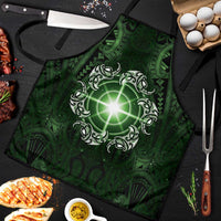 New Zealand Matariki Tupuarangi Apron Maori Moko Green Galaxy