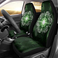 New Zealand Matariki Tupuarangi Car Seat Cover Maori Moko Green Galaxy LT05 - Polynesian Pride