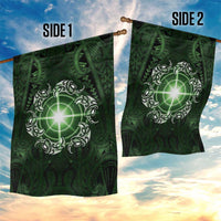 New Zealand Matariki Tupuarangi Garden Flag Maori Moko Green Galaxy LT05 - Polynesian Pride