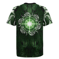 New Zealand Matariki Tupuarangi Rugby Jersey Maori Moko Green Galaxy