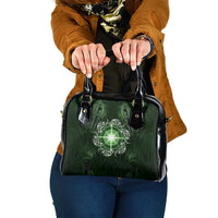 New Zealand Matariki Tupuarangi Shoulder Handbag Maori Moko Green Galaxy LT05 One Size Green - Polynesian Pride