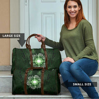 New Zealand Matariki Tupuarangi Travel Bag Maori Moko Green Galaxy LT05 - Polynesian Pride
