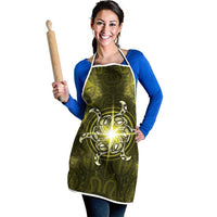 New Zealand Matariki Hiwaiterangi Apron Maori Moko Yellow Galaxy LT05 - Polynesian Pride