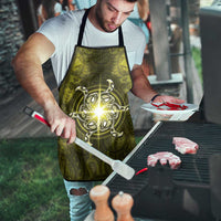New Zealand Matariki Hiwaiterangi Apron Maori Moko Yellow Galaxy LT05 - Polynesian Pride