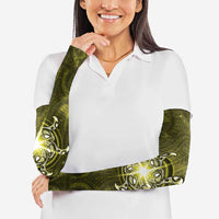New Zealand Matariki Hiwaiterangi Arm Sleeves Maori Moko Yellow Galaxy LT05 - Polynesian Pride