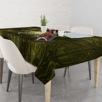 New Zealand Matariki Hiwaiterangi Tablecloth Maori Moko Yellow Galaxy LT05 - Polynesian Pride