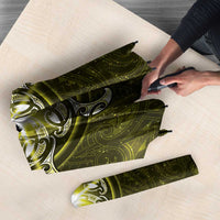 New Zealand Matariki Hiwaiterangi Umbrella Maori Moko Yellow Galaxy LT05 - Polynesian Pride